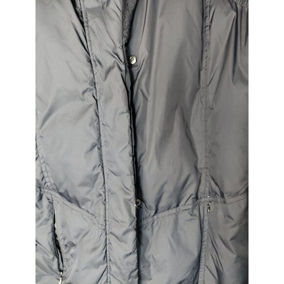 Larry Levine Womens Down Hooded Puffer Jacket M Black - Picture 3 of 9